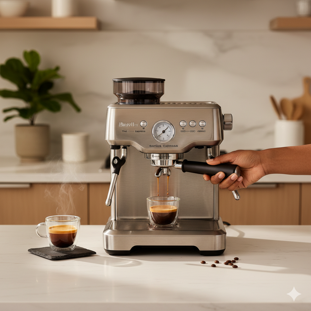**Breville The Barista Express BES870XL Review: Your Essential Breville Espresso Machine for Cafe-Quality Coffee (2025)**